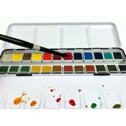 DANIEL SMITH | EXTRA FINE™ Watercolours — Half Pan Sets 10 DANIEL SMITH | EXTRA FINE™ Watercolours — Half Pan Sets -Golden || Pebeo || Daler-Rowney Sales Store DANIELSMITH7CEXTRAFINEE284A2watercoloursE28094HalfPansets 4
