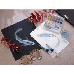 Derwent Inktense Paint Pan Travel Set -Golden || Pebeo || Daler-Rowney Sales Store DerwentInktensePaintPanTravelSet 4