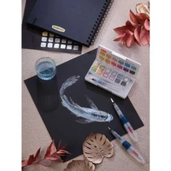 Derwent Inktense Paint Pan Travel Set -Golden || Pebeo || Daler-Rowney Sales Store DerwentInktensePaintPanTravelSet 5