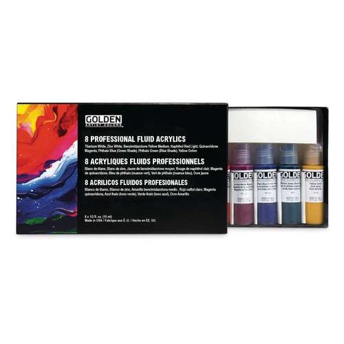 GOLDEN® | FLUID Acrylic Paint — Set Of 8 3 GOLDEN® | FLUID Acrylic Paint — Set Of 8 - Image 3