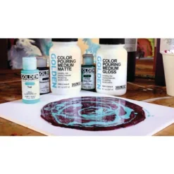 Golden Color Gloss Pouring Medium 10 Golden Color Gloss Pouring Medium -Golden || Pebeo || Daler-Rowney Sales Store GoldenColorGlossPouringMedium 4