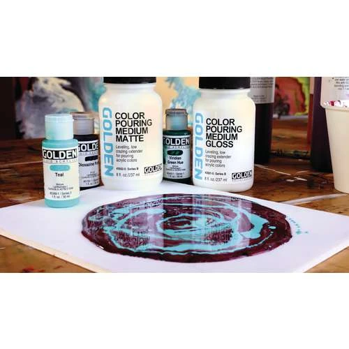 Golden Color Gloss Pouring Medium 5 Golden Color Gloss Pouring Medium - Image 5