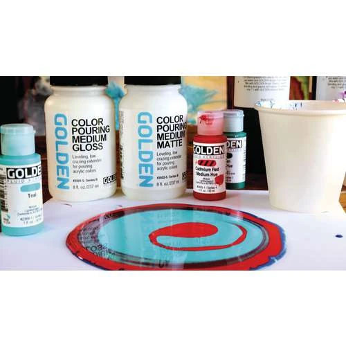 Golden Color Gloss Pouring Medium 6 Golden Color Gloss Pouring Medium - Image 6