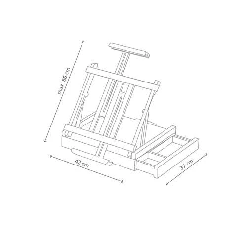 Jullian Deluxe Travel Easel 2 Jullian Deluxe Travel Easel - Image 2