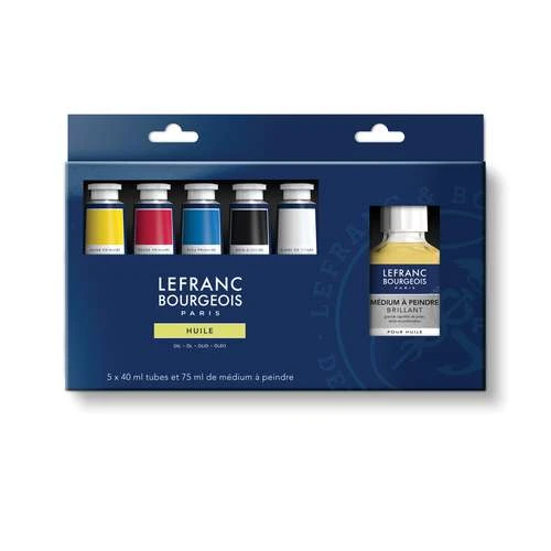 Lefranc & Bourgeois Extra Fine Primary Colours Oil Paint Set 1 Lefranc & Bourgeois Extra Fine Primary Colours Oil Paint Set