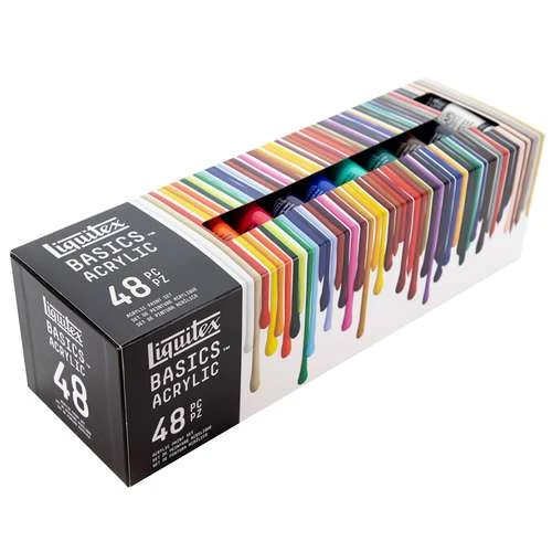 Liquitex Basics Acrylic Paint Set - 48 Colours 1 Liquitex Basics Acrylic Paint Set - 48 Colours