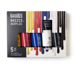 Liquitex Basics Acrylic Primary Colours Set -Golden || Pebeo || Daler-Rowney Sales Store LiquitexBasicsAcrylicPrimaryColoursSet 5