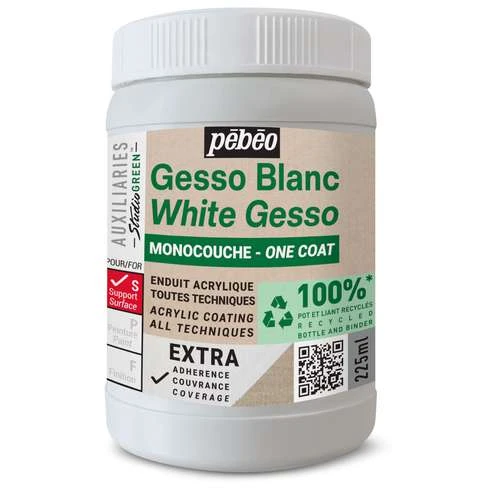 Pebeo Pébéo Studio Green Extra, White Acrylic Gesso 1 Pebeo Pébéo Studio Green Extra, White Acrylic Gesso