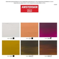 Royal Talens | AMSTERDAM Portrait Set — 6 X 120 Ml 8 Royal Talens | AMSTERDAM Portrait Set — 6 X 120 Ml -Golden || Pebeo || Daler-Rowney Sales Store RoyalTalens7CAMSTERDAMPortraitSetE280946x120ml 3