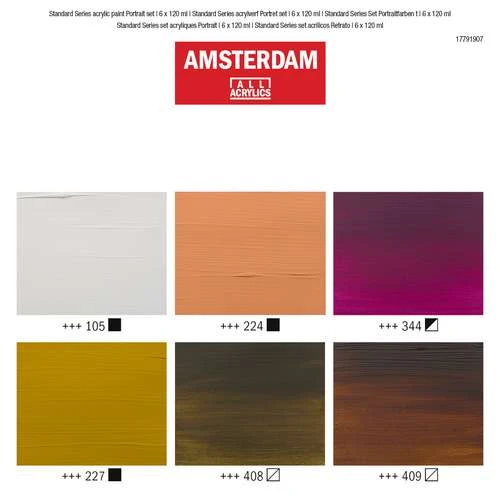 Royal Talens | AMSTERDAM Portrait Set — 6 X 120 Ml 4 Royal Talens | AMSTERDAM Portrait Set — 6 X 120 Ml - Image 4