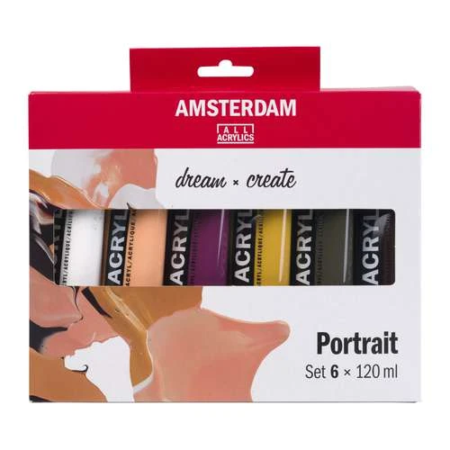 Royal Talens | AMSTERDAM Portrait Set — 6 X 120 Ml 1 Royal Talens | AMSTERDAM Portrait Set — 6 X 120 Ml