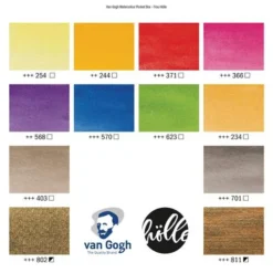 Royal Talens | Van Gogh Watercolour — Set Of 12 Floral Pocket Box 5 Royal Talens | Van Gogh Watercolour — Set Of 12 Floral Pocket Box -Golden || Pebeo || Daler-Rowney Sales Store RoyalTalens7CvanGoghwatercolourE28094setof12floralpocketbox 2