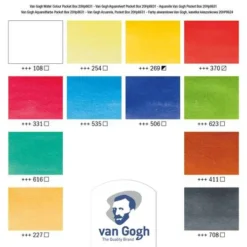 Royal Talens Van Gogh Pocket Watercolour Set 11 Royal Talens Van Gogh Pocket Watercolour Set -Golden || Pebeo || Daler-Rowney Sales Store RoyalTalensVanGoghPocketWatercolourSet 5