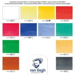 Royal Talens Van Gogh Watercolour Metal Box Sets 9 Royal Talens Van Gogh Watercolour Metal Box Sets -Golden || Pebeo || Daler-Rowney Sales Store RoyalTalensVanGoghWatercolourMetalBoxSets 3