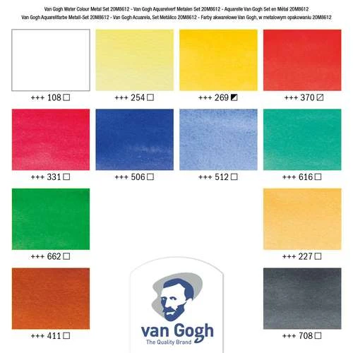 Royal Talens Van Gogh Watercolour Metal Box Sets 4 Royal Talens Van Gogh Watercolour Metal Box Sets - Image 4
