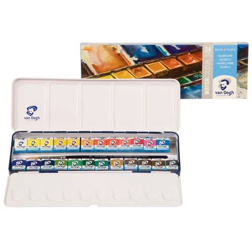 Royal Talens Van Gogh Watercolour Metal Box Sets 1 Royal Talens Van Gogh Watercolour Metal Box Sets