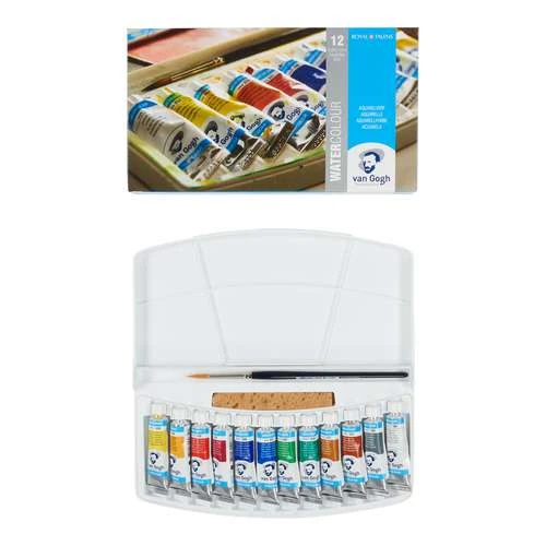 Royal Talens Van Gogh Watercolour Set - 12 X 10ml Tubes 1 Royal Talens Van Gogh Watercolour Set - 12 X 10ml Tubes