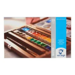 Royal Talens Van Gogh Watercolour Wooden Box Set 8 Royal Talens Van Gogh Watercolour Wooden Box Set -Golden || Pebeo || Daler-Rowney Sales Store RoyalTalensVanGoghWatercolourWoodenBoxSet 3