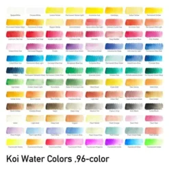 Sakura | Koi Water Color Studio Set — 96 Half Pans -Golden || Pebeo || Daler-Rowney Sales Store Sakura7CKoiWaterColorStudioSetE2809496halfpans 3