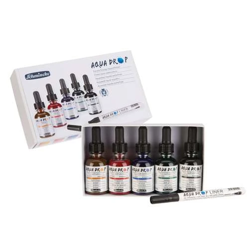 Schmincke | AQUA DROP® — 5 X 30 Ml Sets 1 Schmincke | AQUA DROP® — 5 X 30 Ml Sets