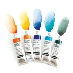 Schmincke Horadam Watercolour 18 X 5ml Tube Set -Golden || Pebeo || Daler-Rowney Sales Store SchminckeHoradamWatercolour18x5mlTubeSet 2
