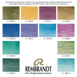 TALENS | REMBRANDT Themed Set — Granulated Colours -Golden || Pebeo || Daler-Rowney Sales Store TALENS7CREMBRANDTThemedSetE28094GranulatedColours 3