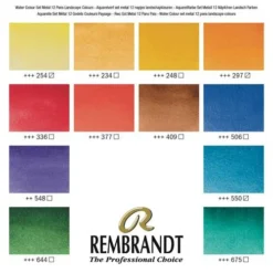TALENS | REMBRANDT Themed Set — Landscape Selection -Golden || Pebeo || Daler-Rowney Sales Store TALENS7CREMBRANDTThemedSetE28094LandscapeSelection 3