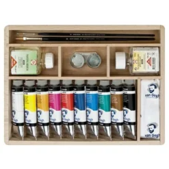 Talens | Van Gogh Oil Colour — Basic 10-case -Golden || Pebeo || Daler-Rowney Sales Store Talens7CvanGoghoilcolourE28094Basic10 case 2
