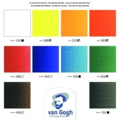 Talens | Van Gogh Oil Colour — Basic 10-case -Golden || Pebeo || Daler-Rowney Sales Store Talens7CvanGoghoilcolourE28094Basic10 case 3
