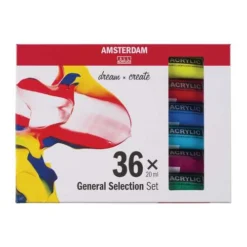Talens Amsterdam Standard Series 36 Paint Set -Golden || Pebeo || Daler-Rowney Sales Store TalensAmsterdamStandardSeries36PaintSet 3