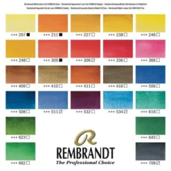 Talens Rembrandt Watercolour Metal Box Sets -Golden || Pebeo || Daler-Rowney Sales Store TalensRembrandtWatercolourMetalBoxSets 2