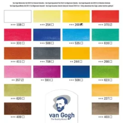Van Gogh | Watercolour Set — 20 X 10ml Tubes -Golden || Pebeo || Daler-Rowney Sales Store VanGogh7CWatercolourSetE2809420x10mltubes 3