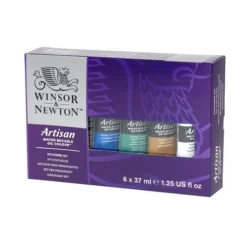 WINSOR & NEWTON™ | Artisan Water-mixable Oil Starter Set — 6 X 37 Ml -Golden || Pebeo || Daler-Rowney Sales Store WINSOR26amp3BNEWTONE284A27CArtisanWater mixableOilStarterSetE280946x37ml 2