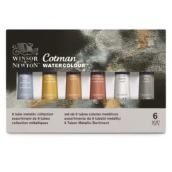 Winsor & Newton Cotman Metallic Watercolour Set 7 Winsor & Newton Cotman Metallic Watercolour Set -Golden || Pebeo || Daler-Rowney Sales Store Winsor26amp3BNewtonCotmanMetallicWatercolourSet 3